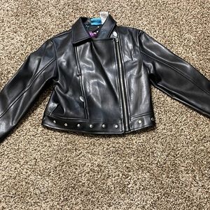 Lisa Frank Kid’s Faux Leather Jacket